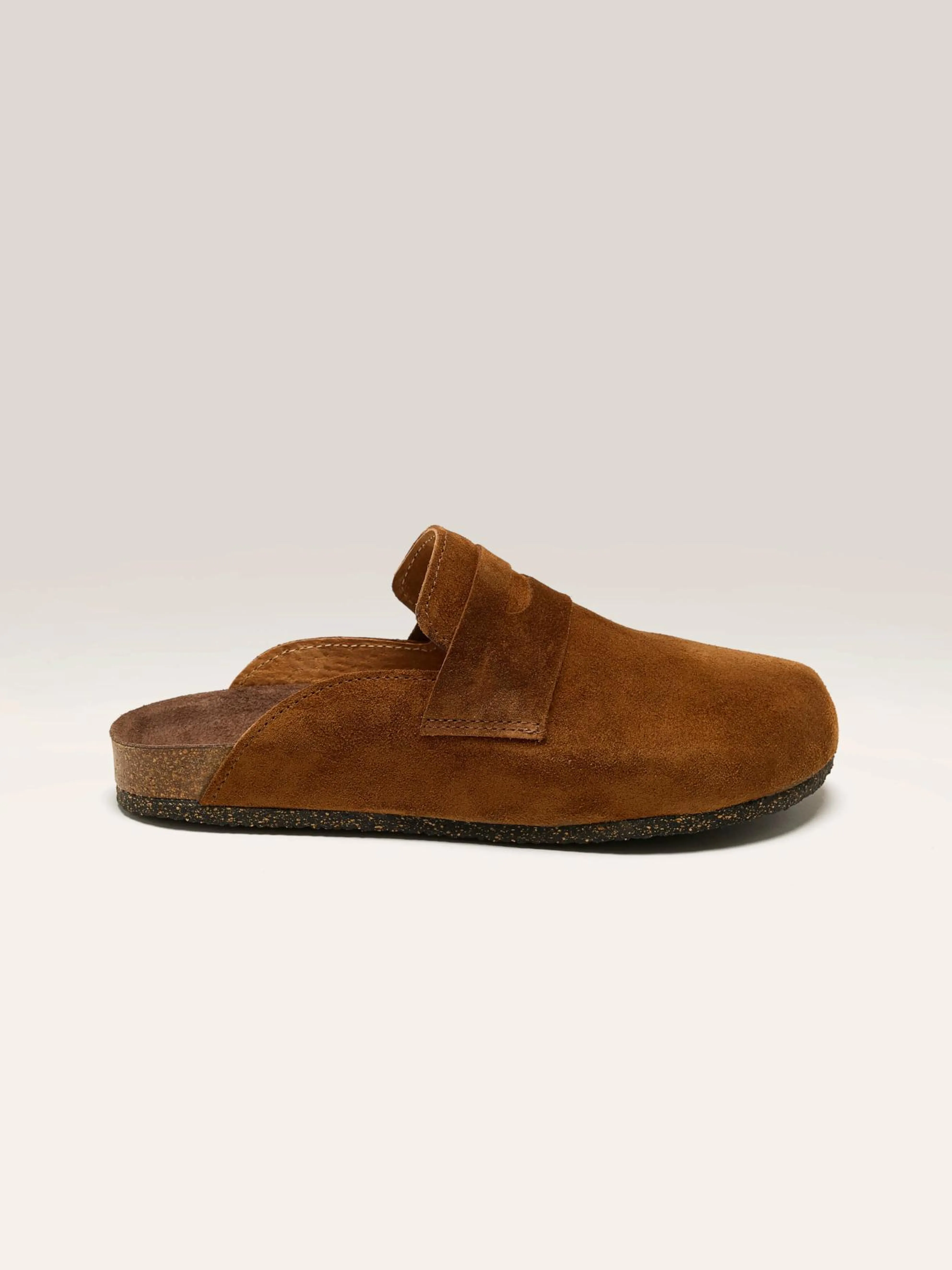 BOSABO Cognac Velours Klompen