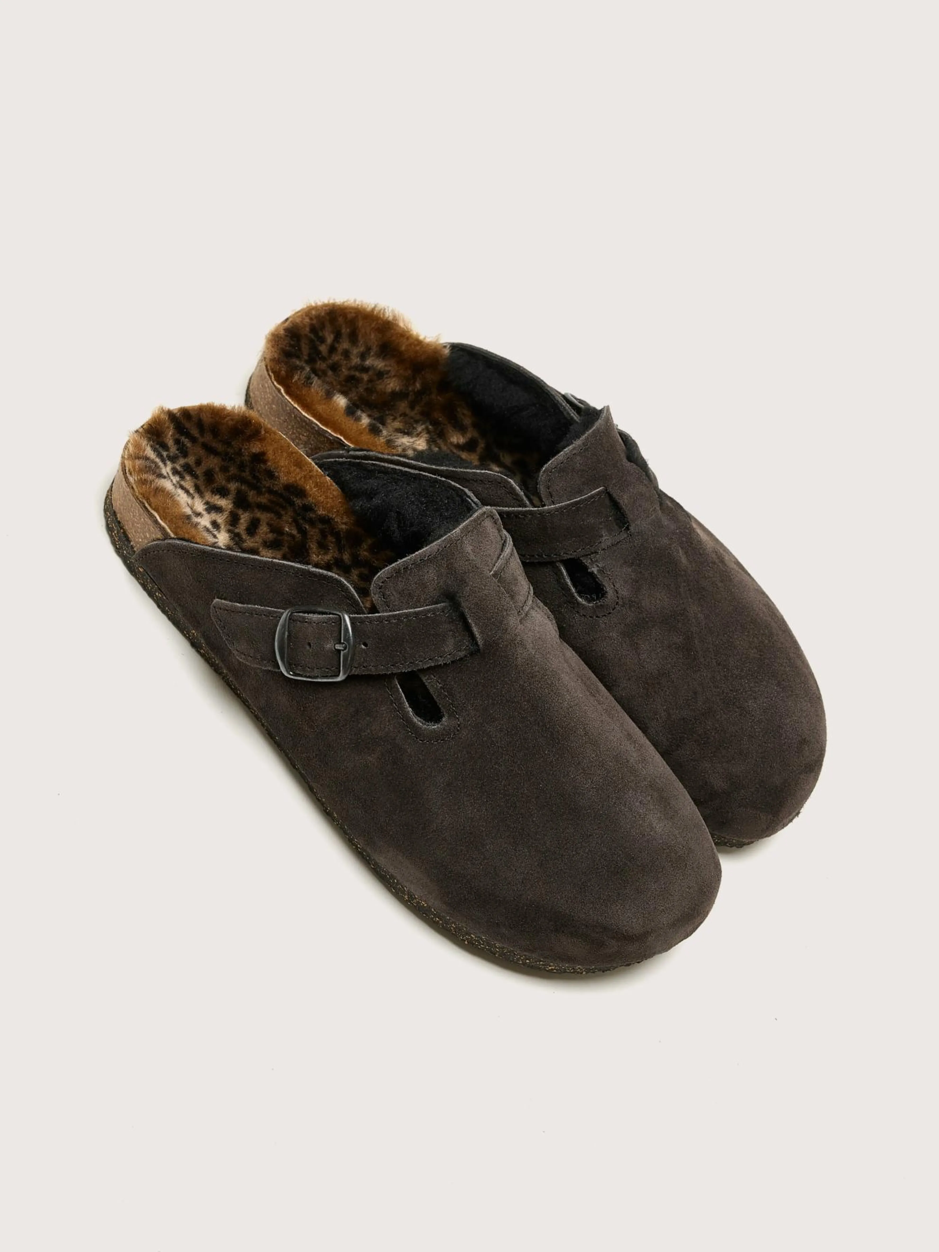BOSABO Moka Luipaard Klompen