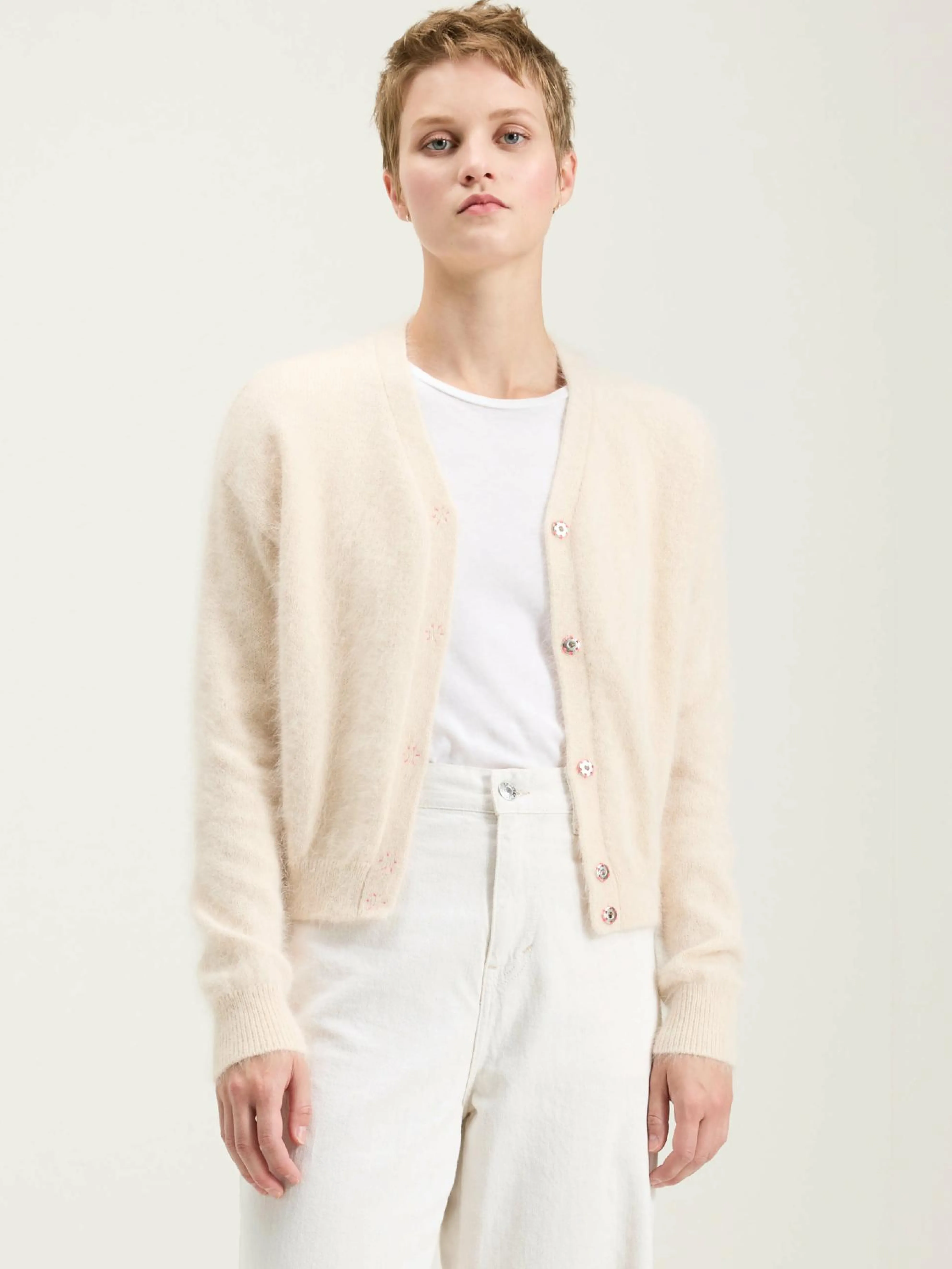 Datam Angora-mix Cardigan