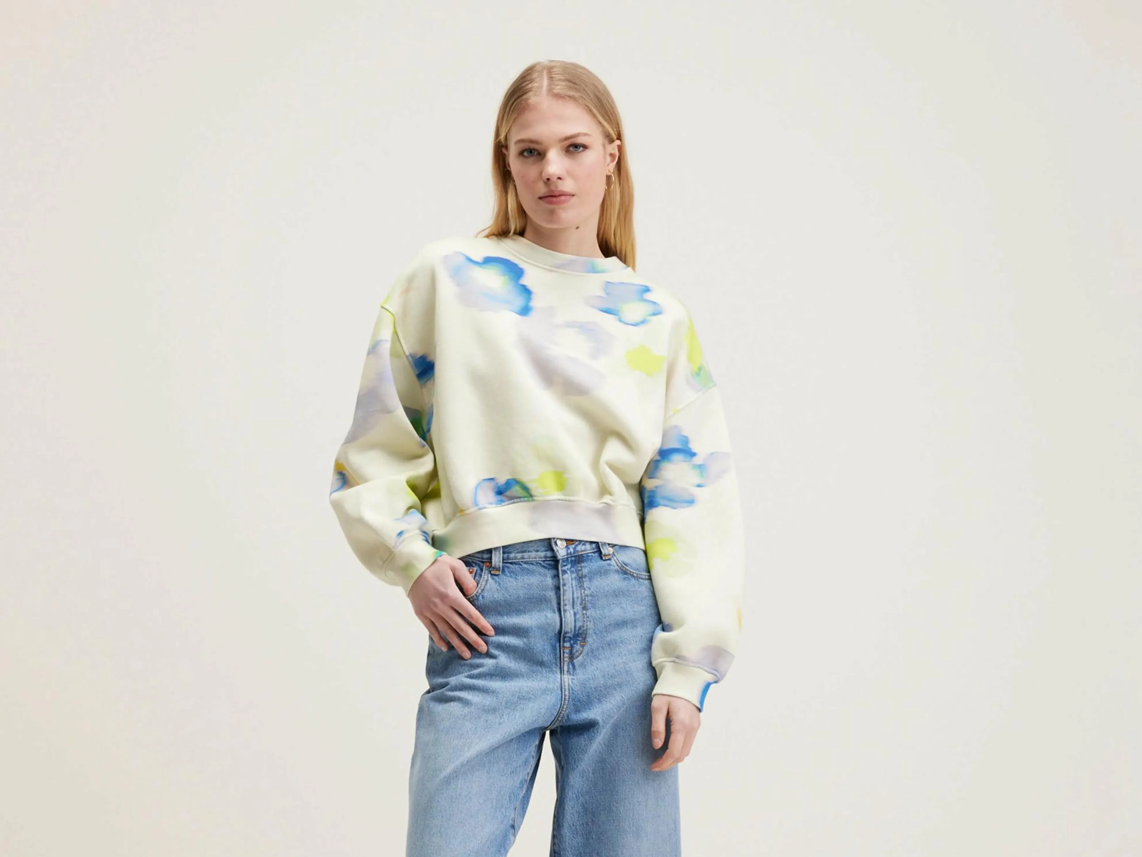 Fancy Bloemenprint Sweatshirt