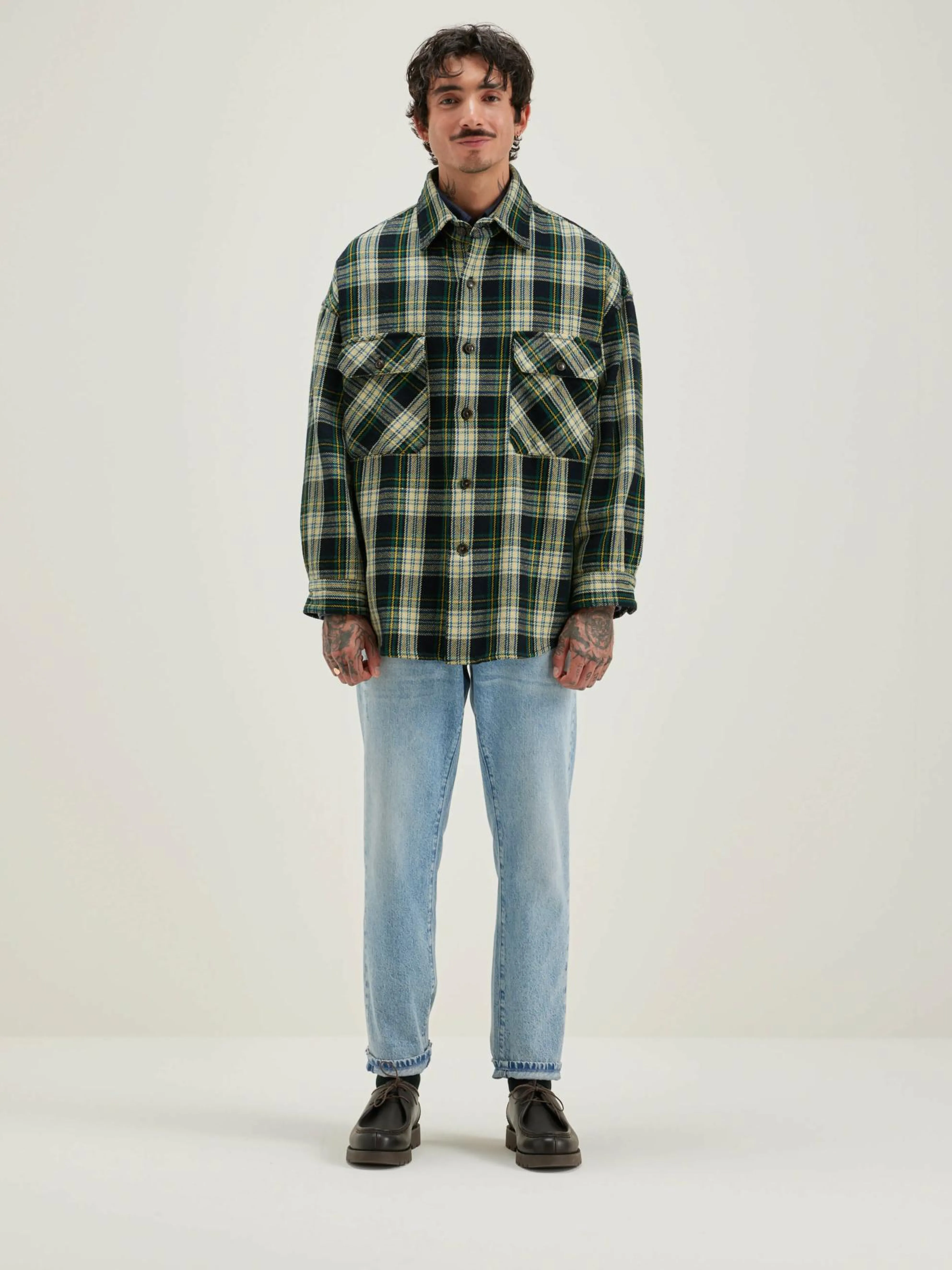 Grown Geruit Overhemd