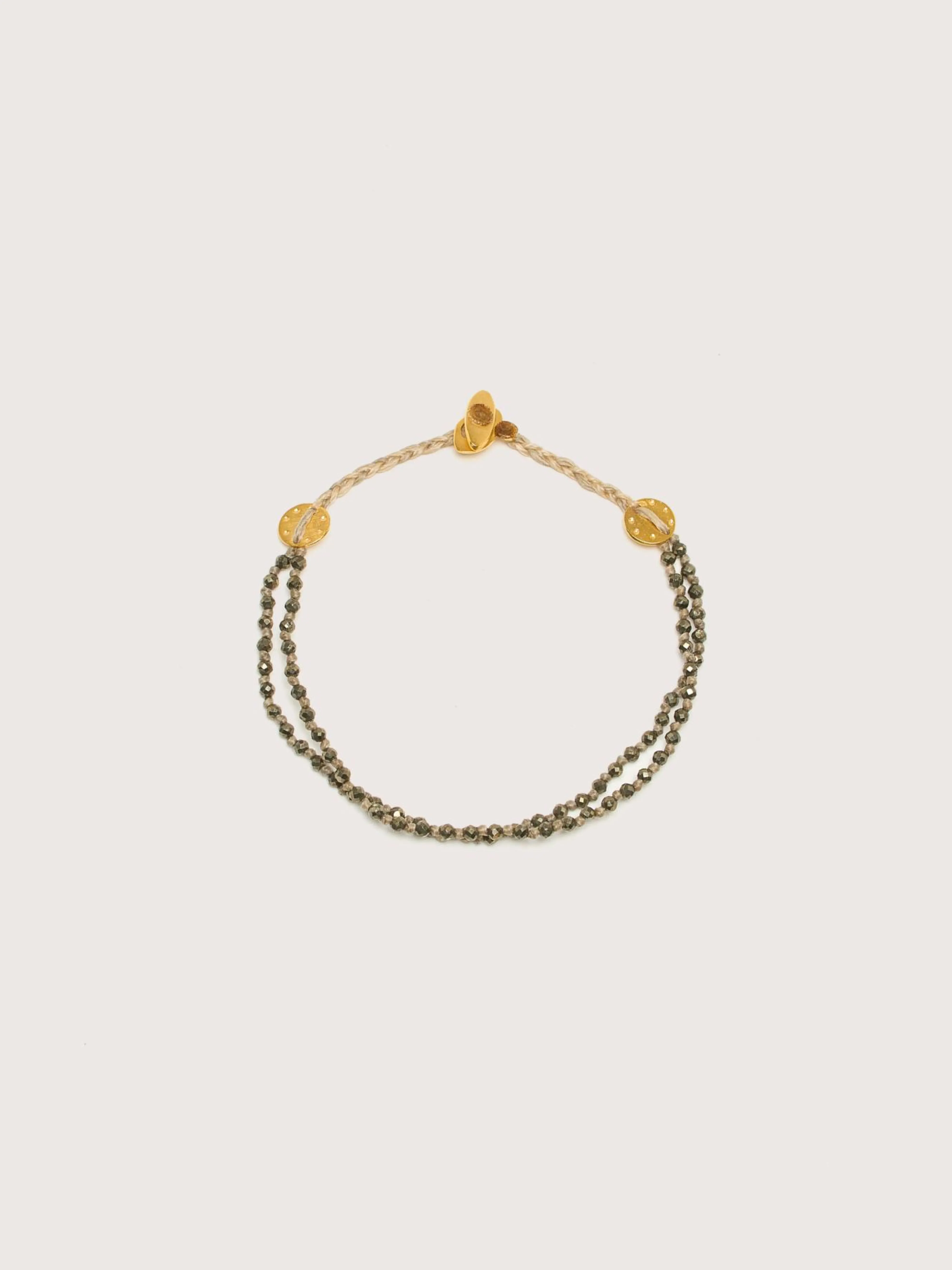 MARY GAITANI Double Strand Pyrite Bracelet