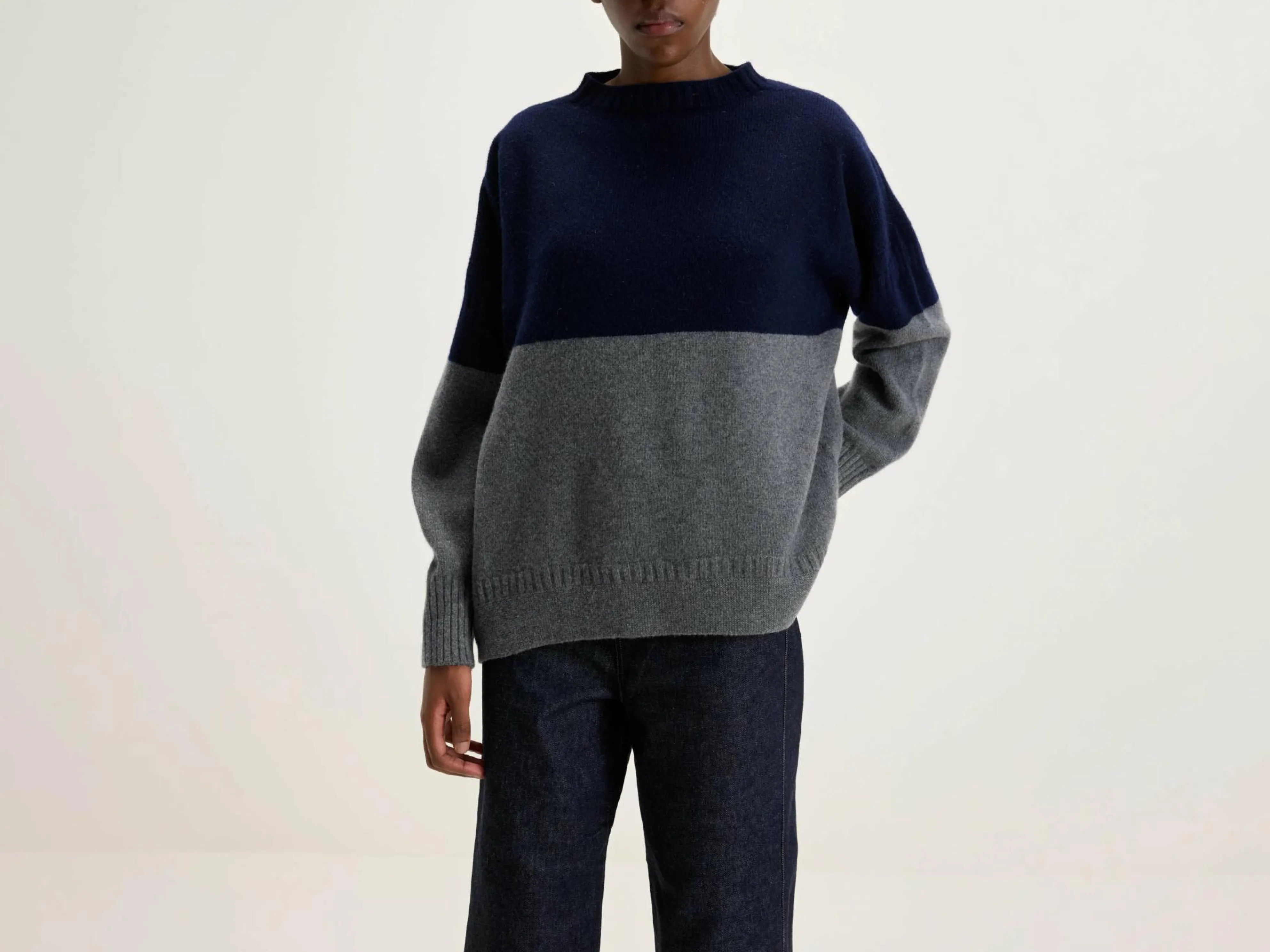 NICHOLSON & NICHOLSON Heriot Mock Neck Trui