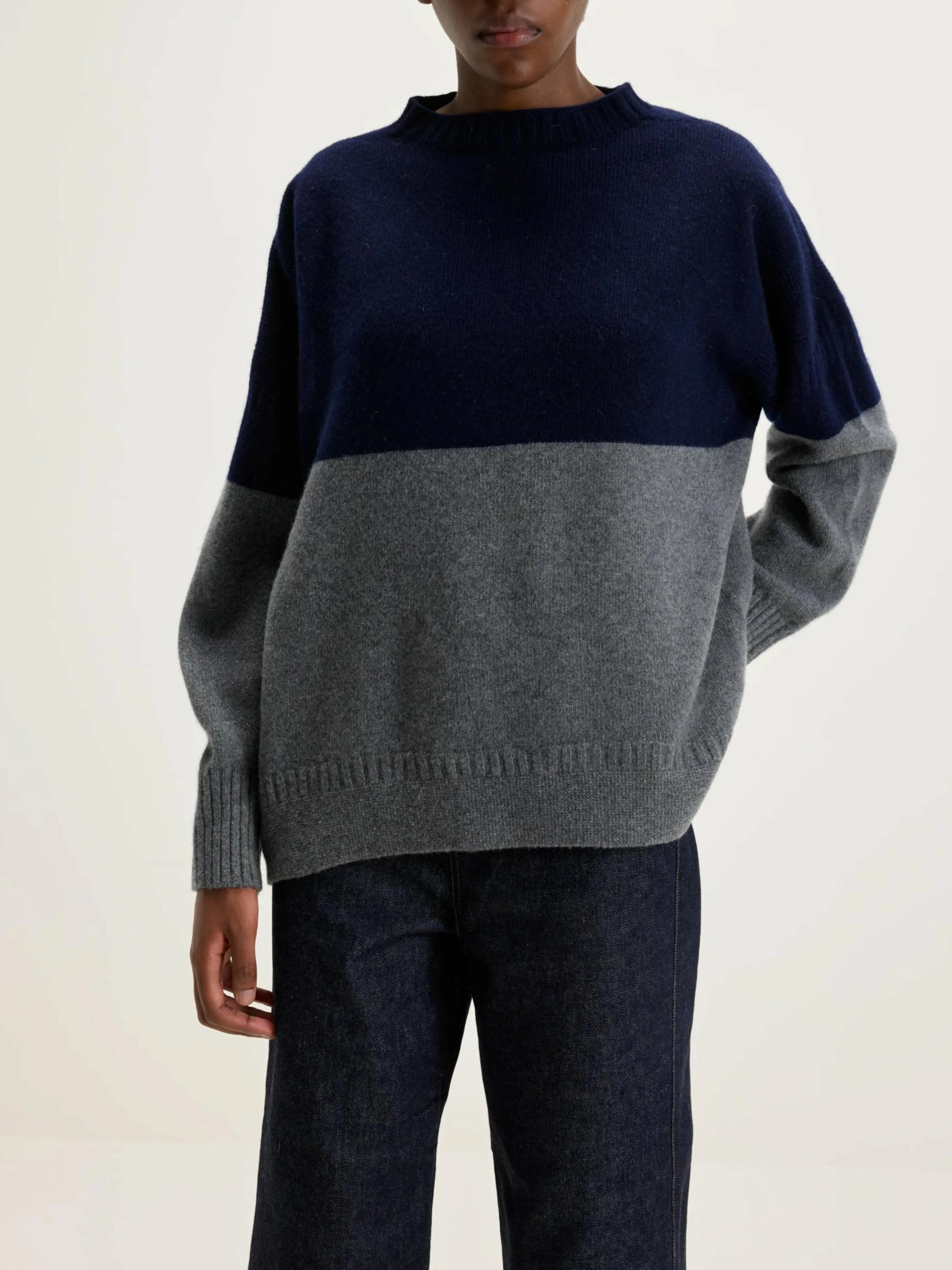 NICHOLSON & NICHOLSON Heriot Mock Neck Trui