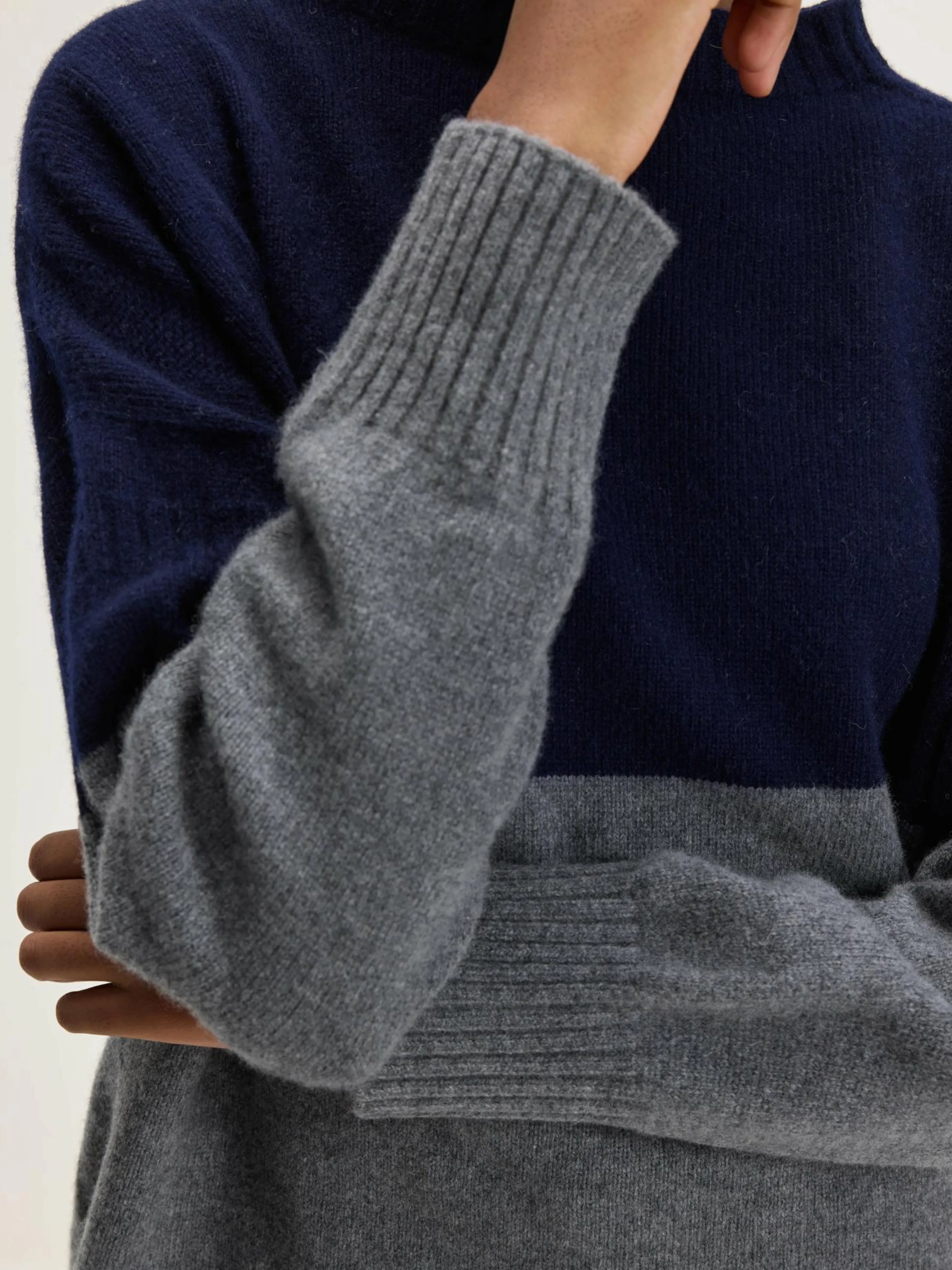 NICHOLSON & NICHOLSON Heriot Mock Neck Trui