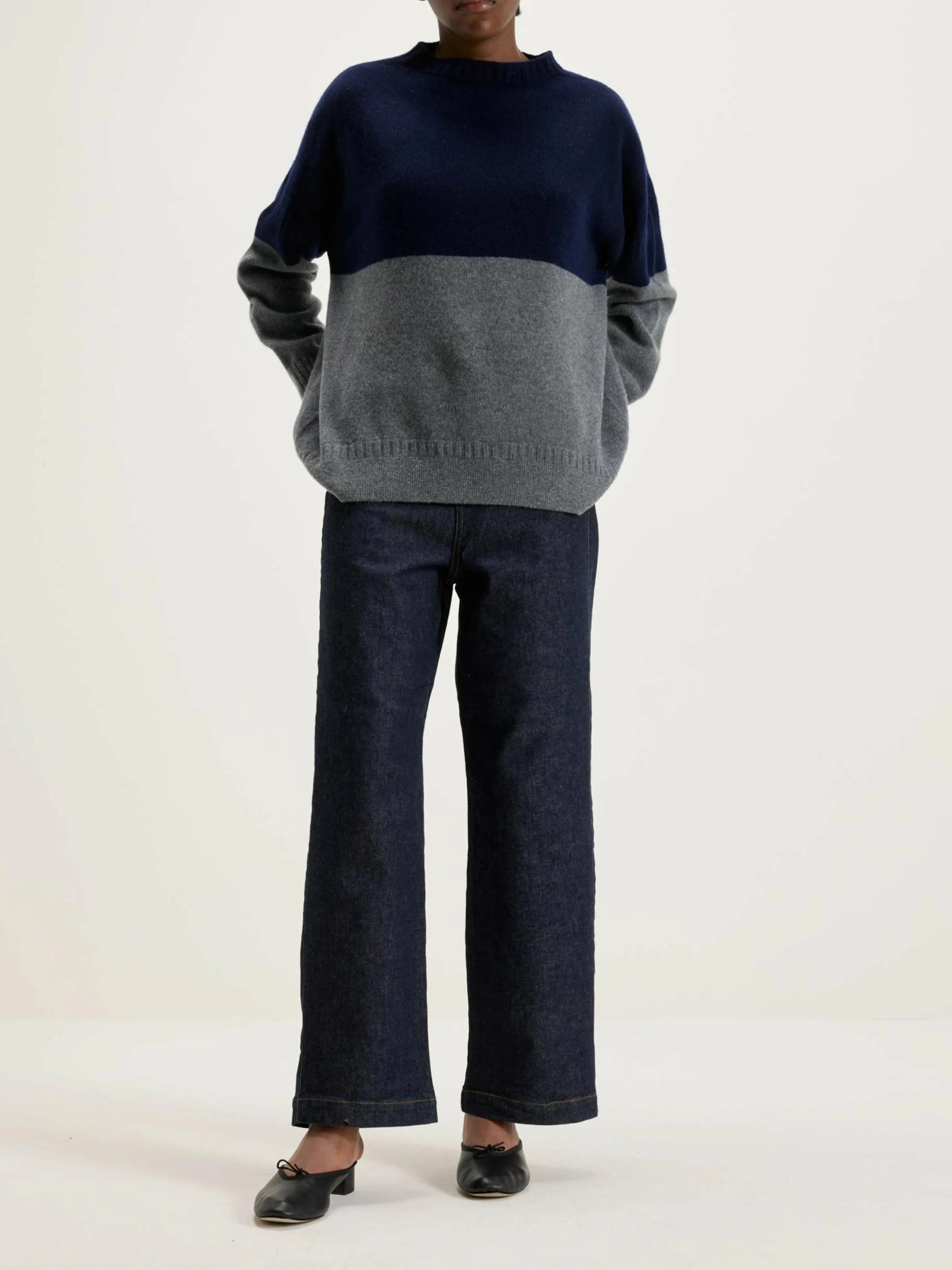 NICHOLSON & NICHOLSON Heriot Mock Neck Trui