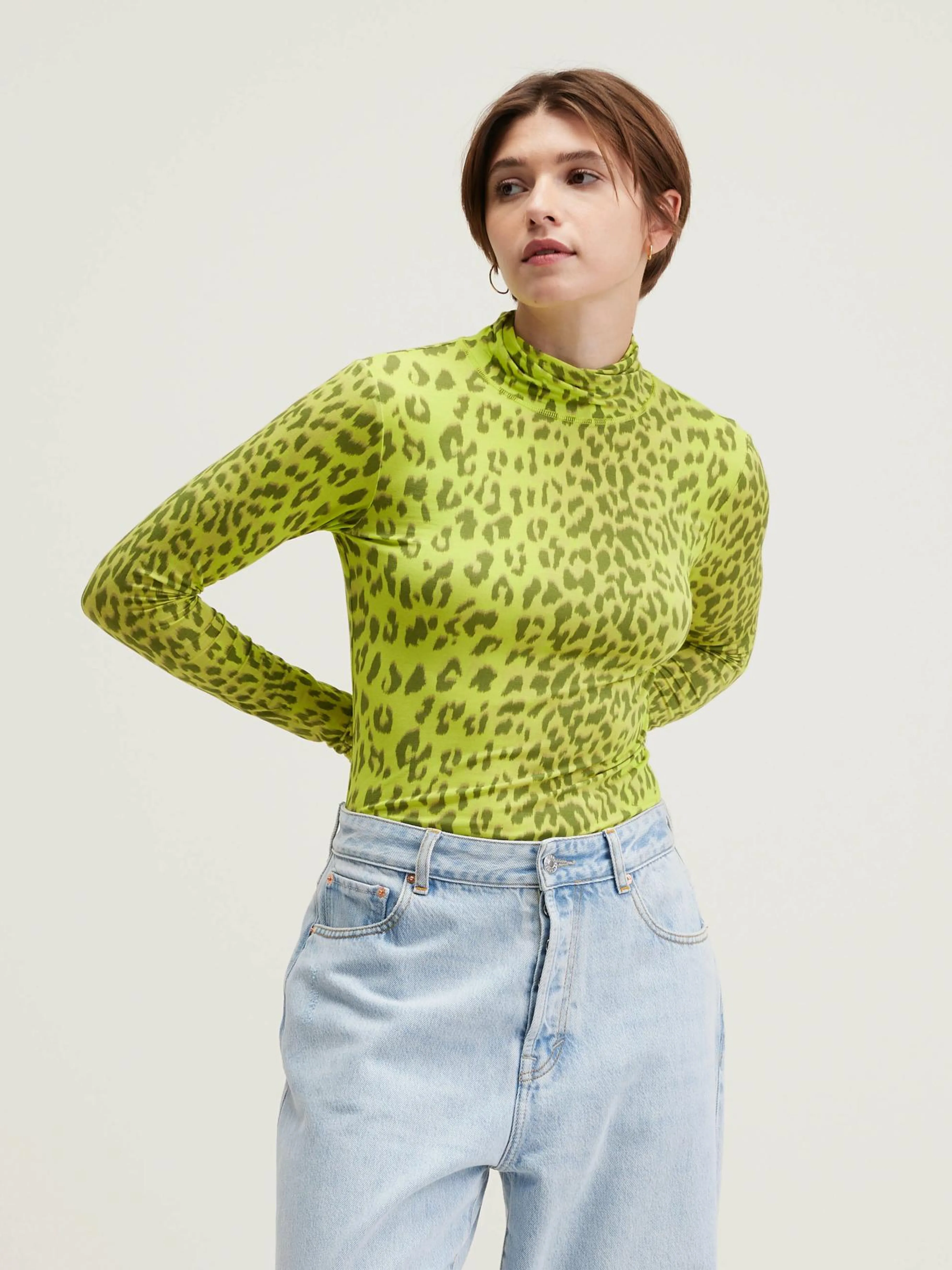 Vinny T-shirt Met Rolkraag